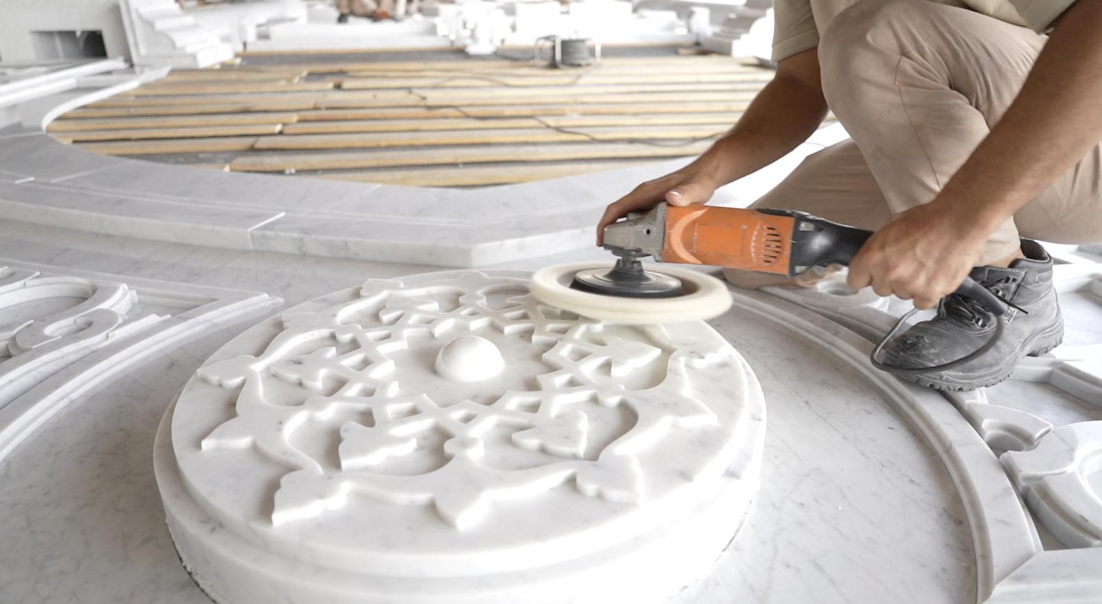 Final marble finishing